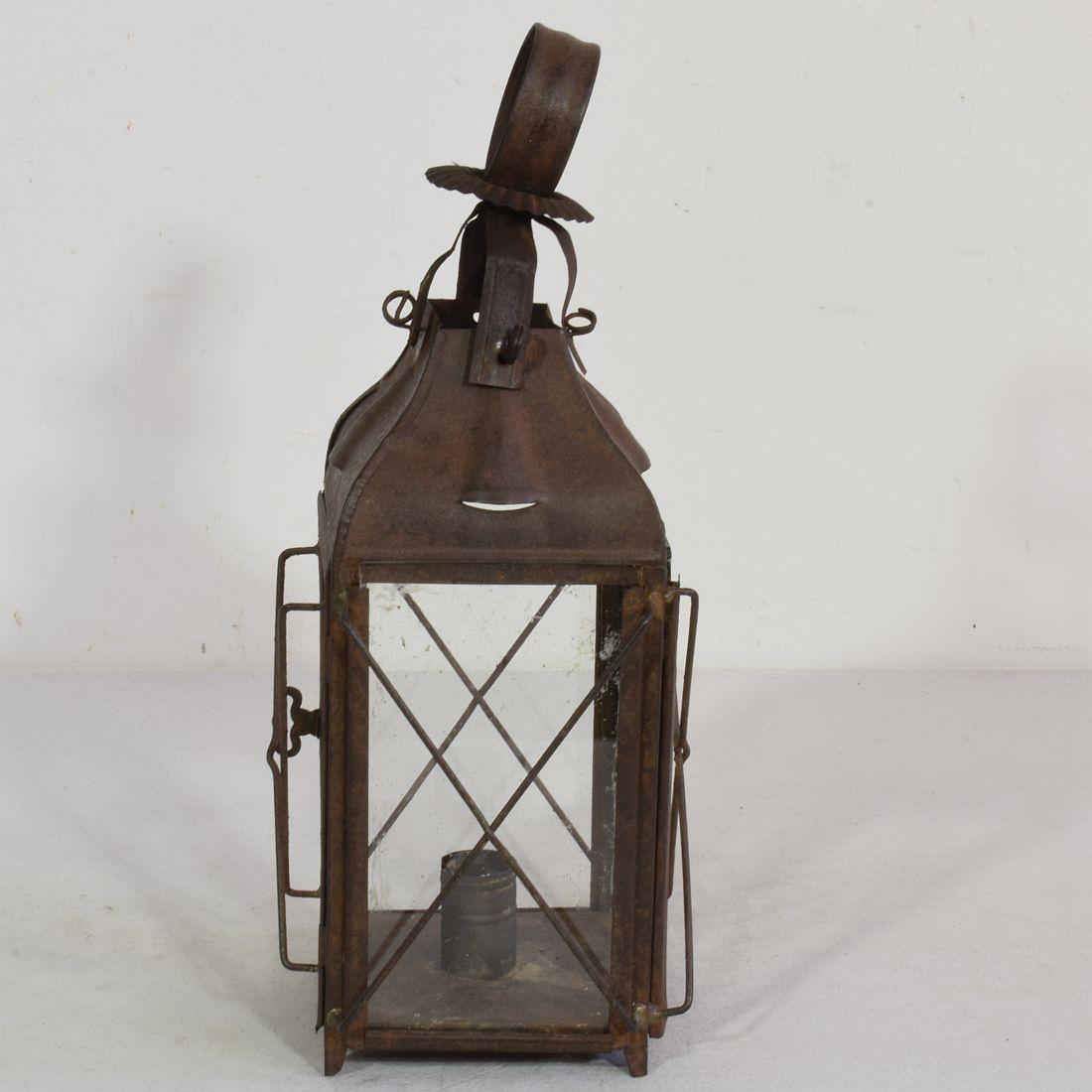 Paire de lanternes françaises en métal du 19ème siècle en vente 6