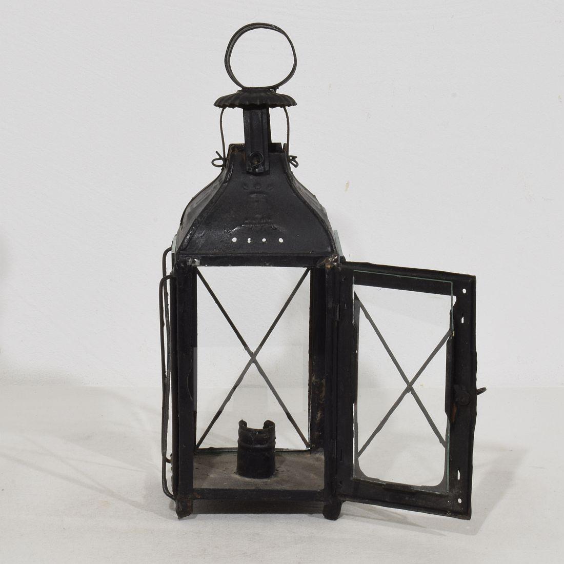 Pair of French, 19th Century Metal Lanterns 7