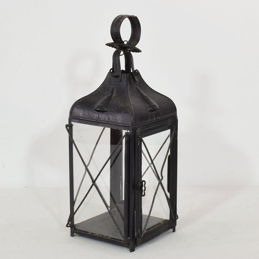 Pair of French, 19th Century Metal Lanterns 11