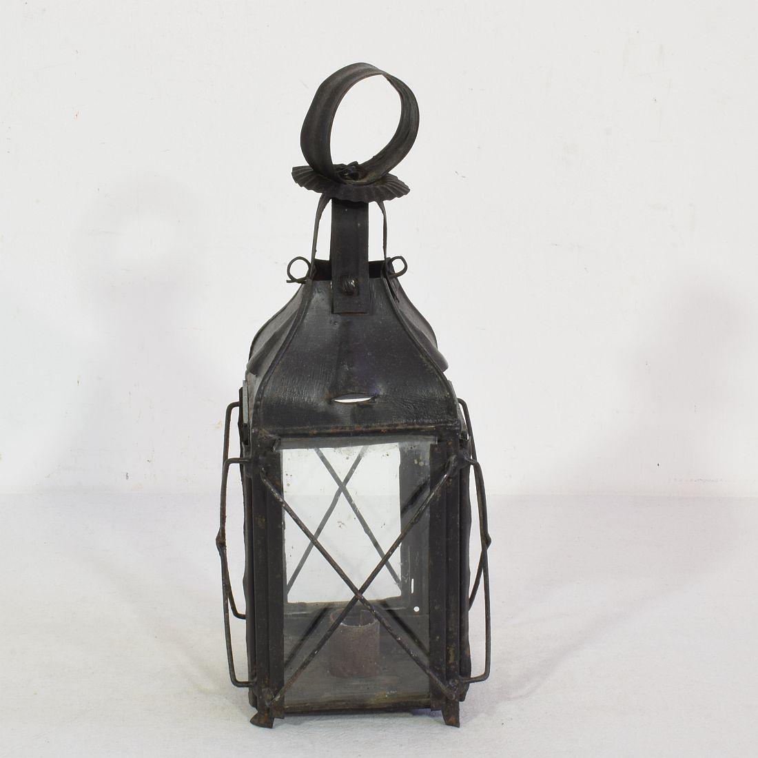 Paire de lanternes françaises en métal du 19ème siècle en vente 8