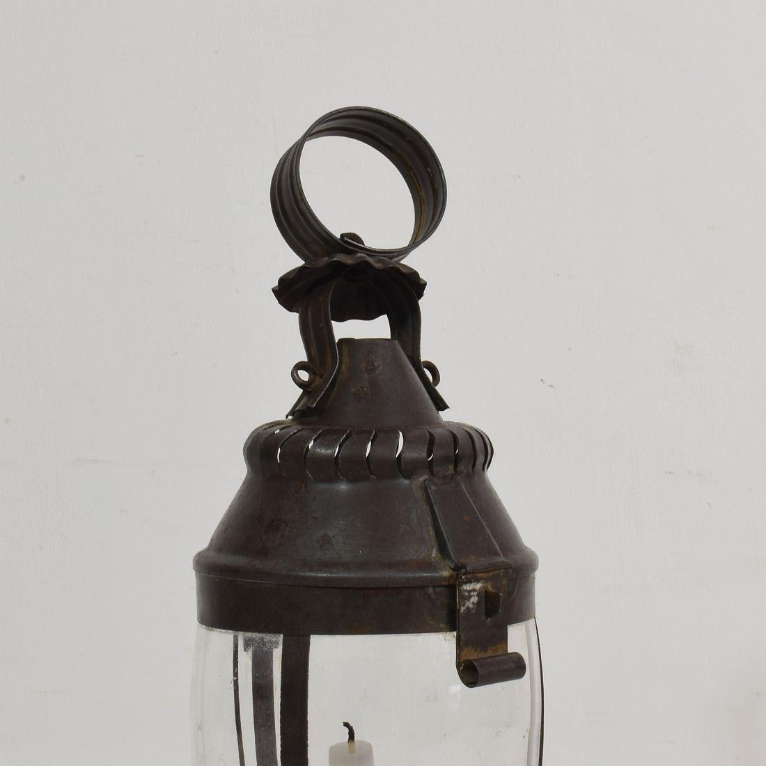 Pair of French, 19th Century Metal Lanterns 11