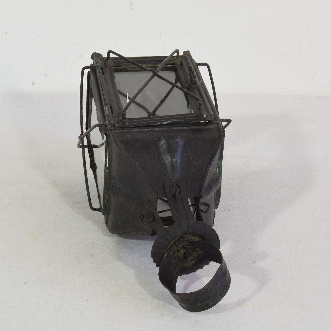 Pair of French, 19th Century Metal Lanterns For Sale 11