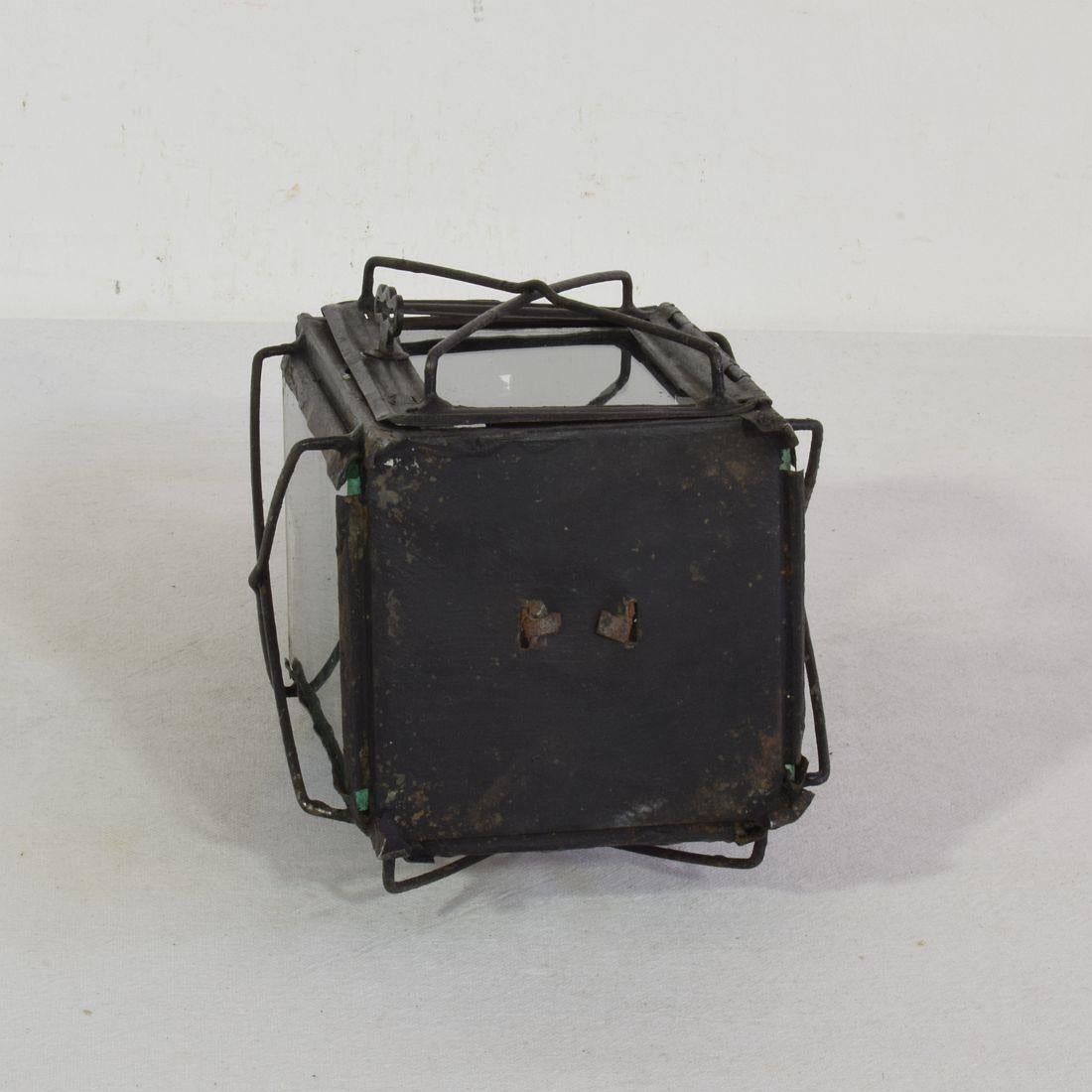 Pair of French, 19th Century Metal Lanterns For Sale 12