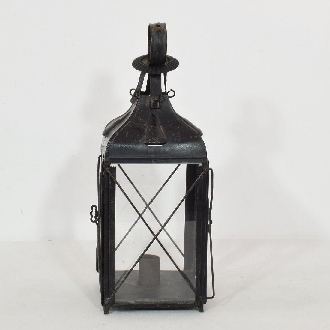 Pair of French, 19th Century Metal Lanterns 14