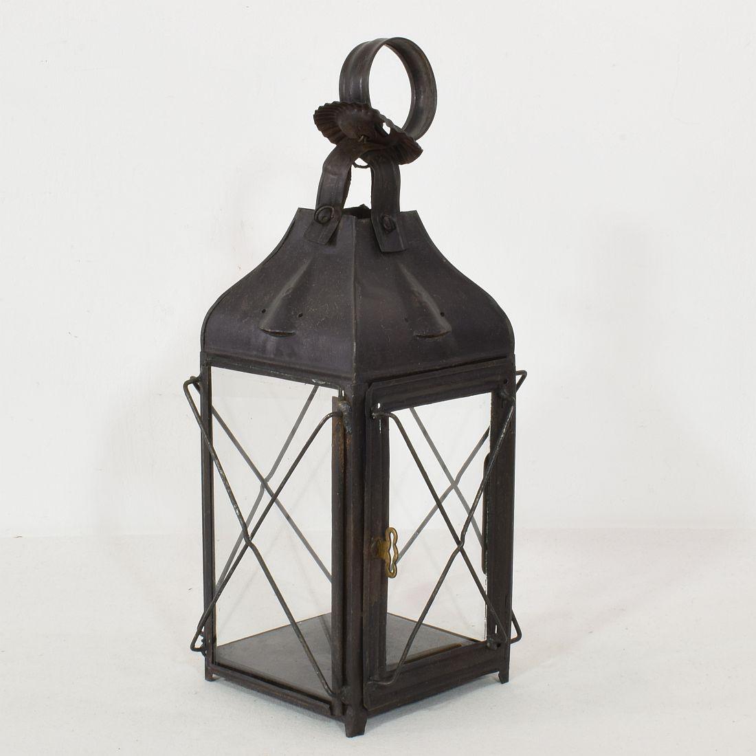 Pair of French, 19th Century Metal Lanterns 2