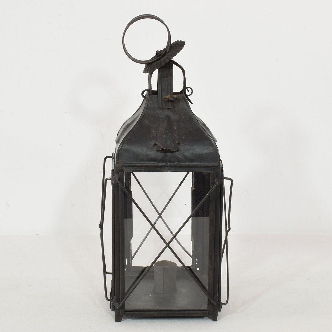 Pair of French, 19th Century Metal Lanterns 4