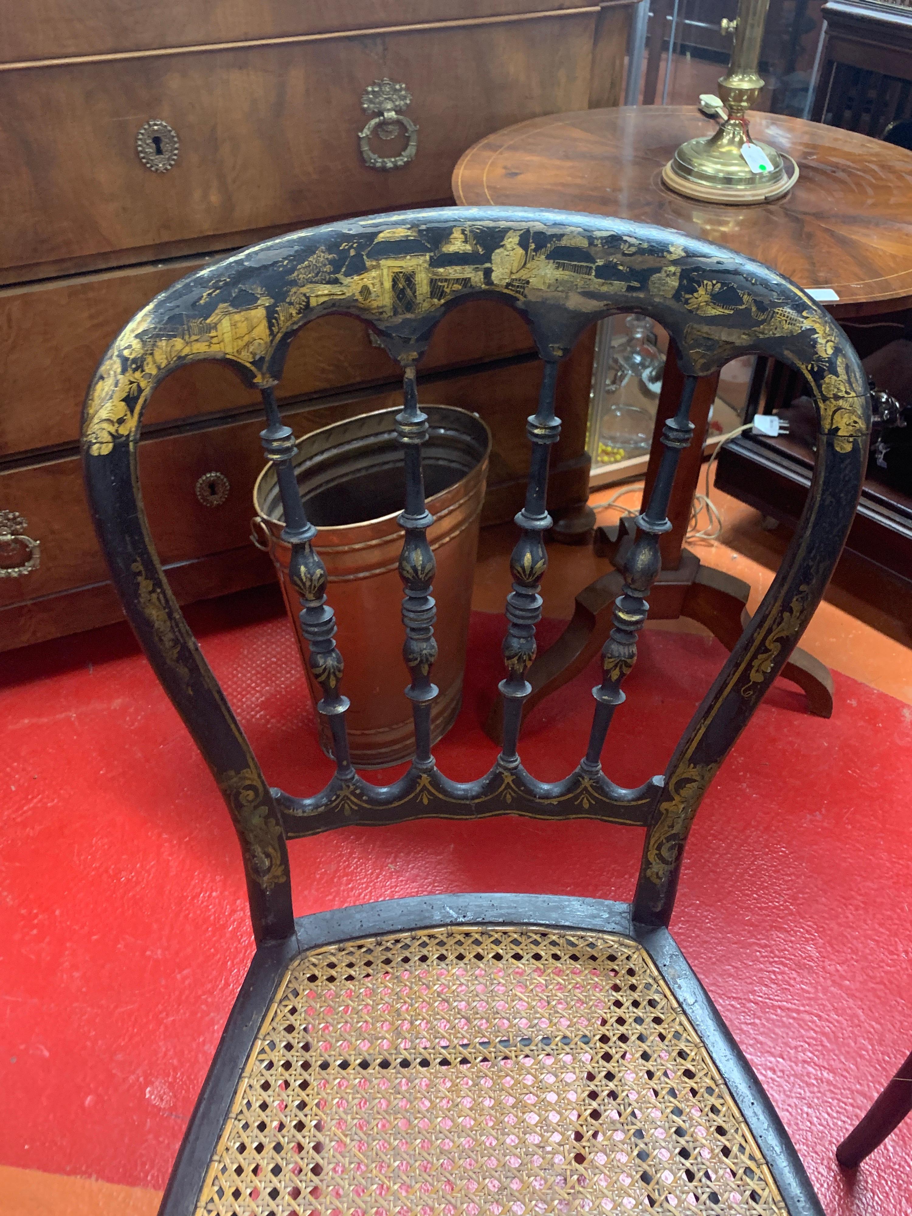 Pair of French 19th century Napoleon III chairs.