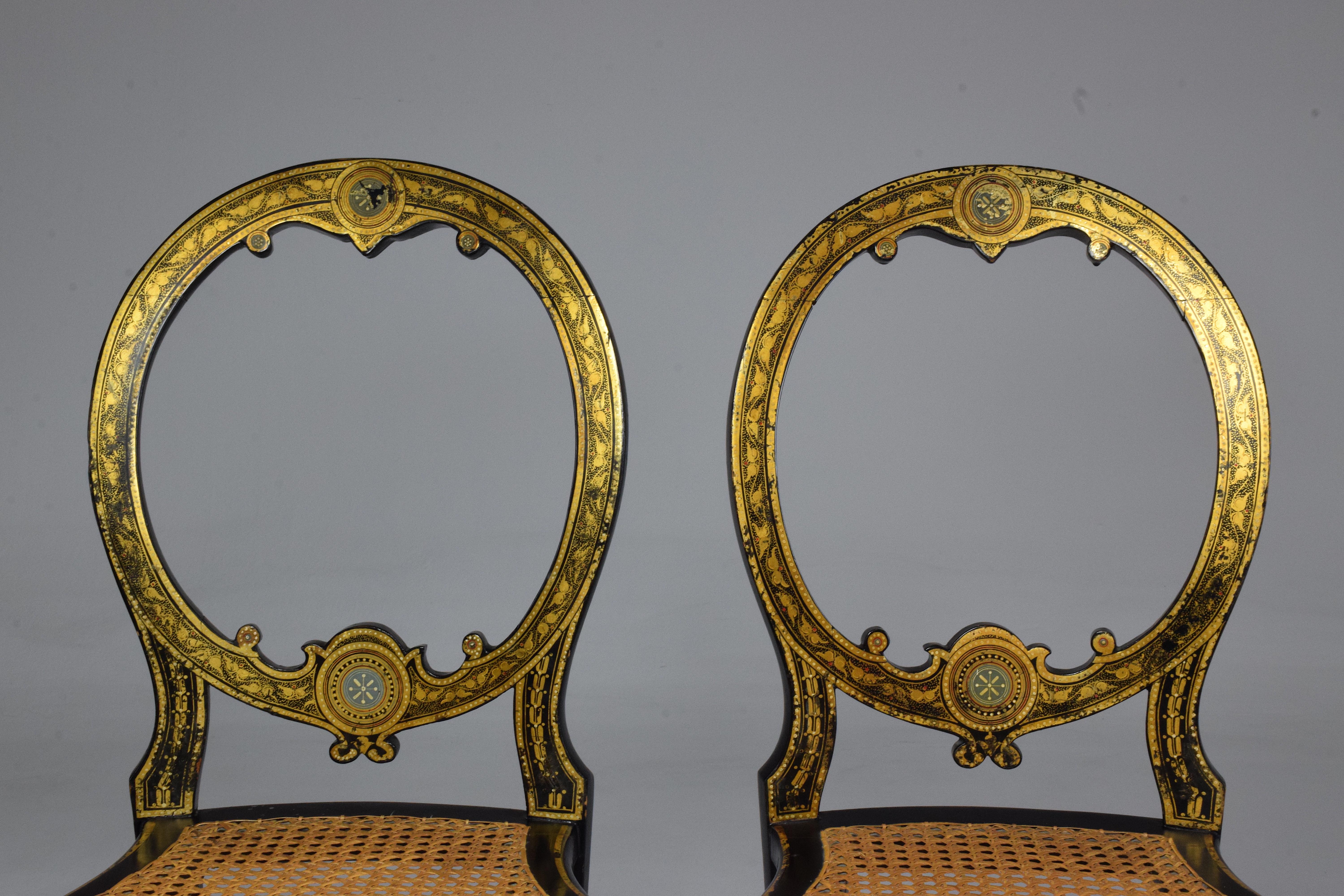 Pair of French 19th Century Napoleon III Chairs 7