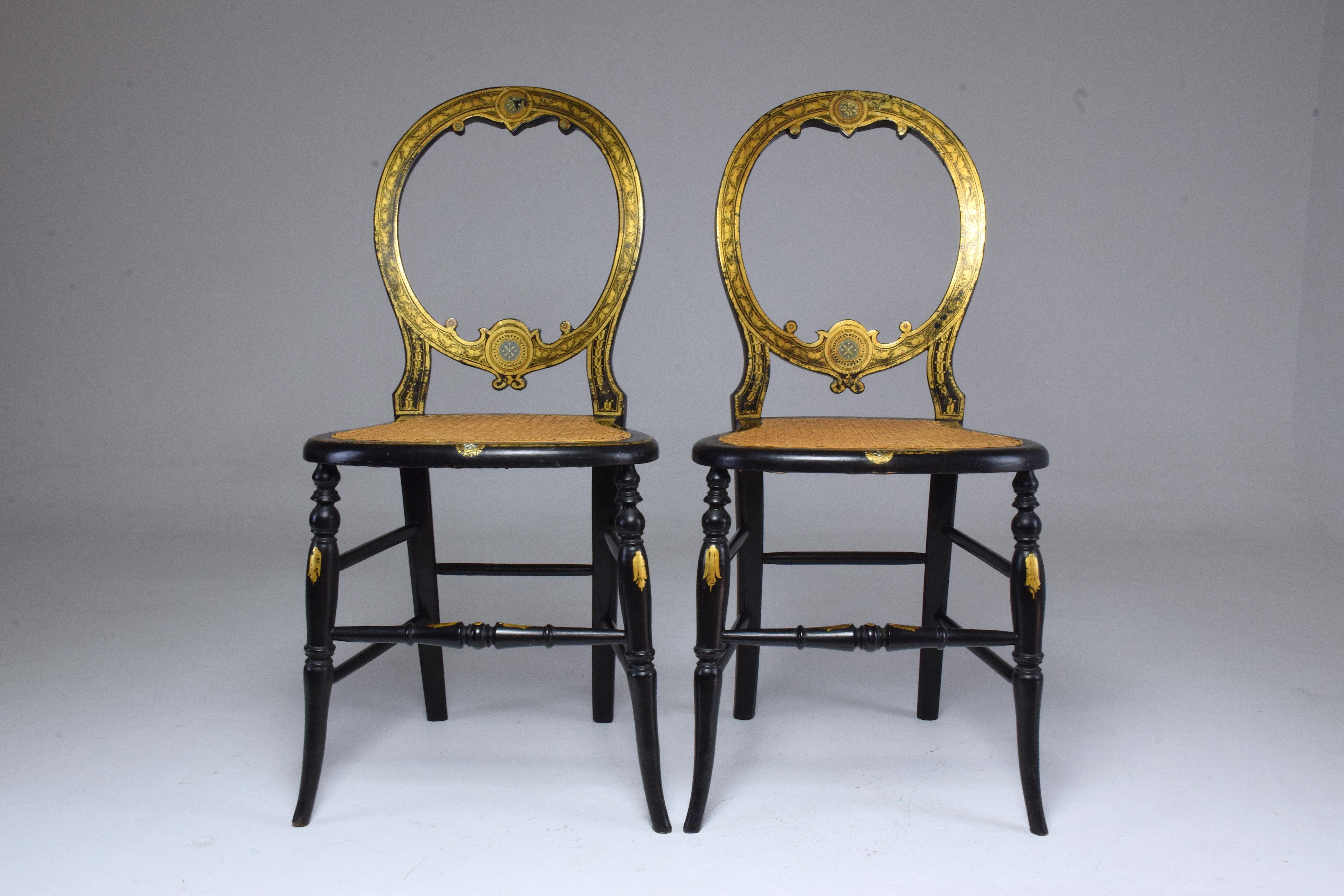 Pair of French 19th Century Napoleon III Chairs In Good Condition In Paris, FR