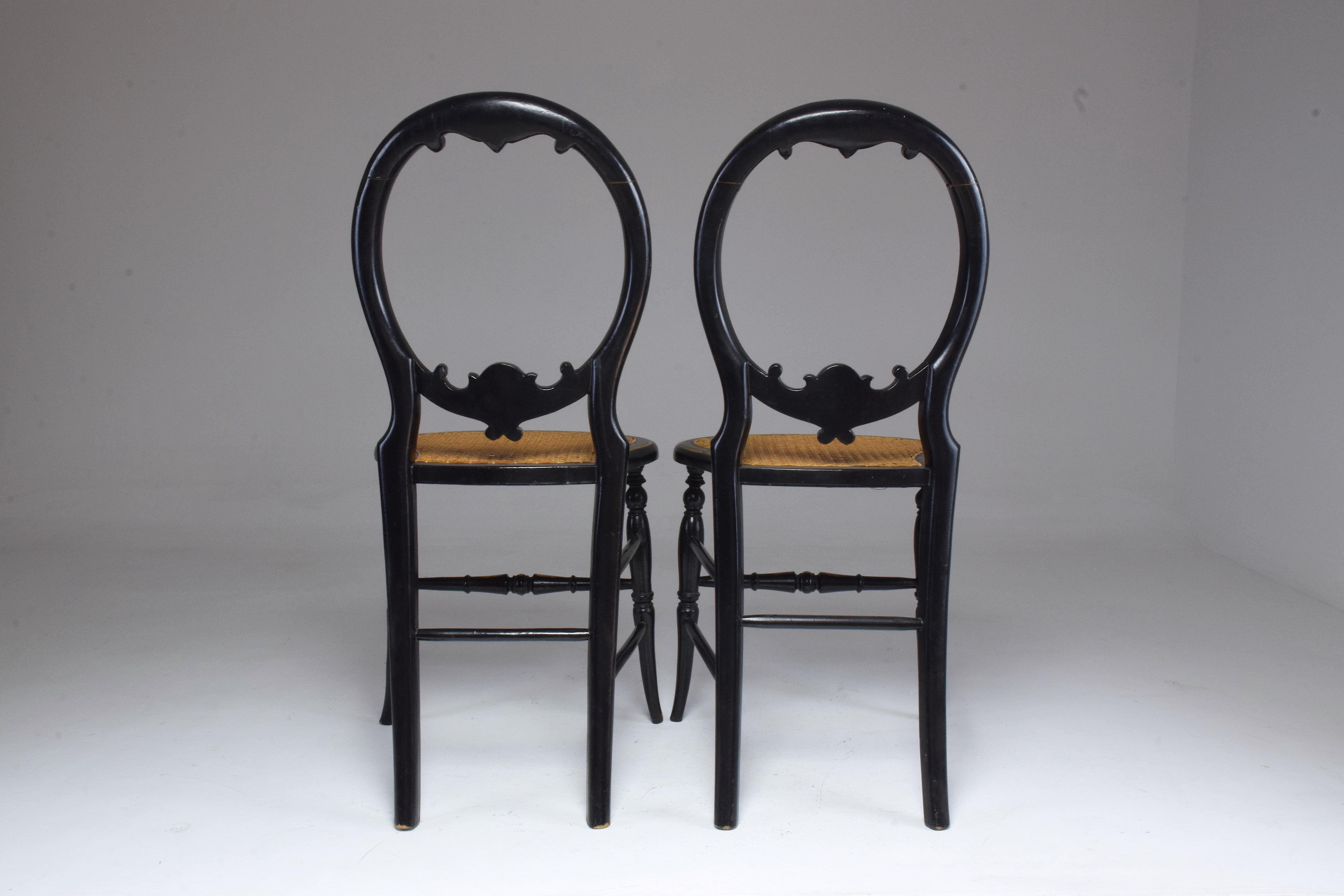 Pair of French 19th Century Napoleon III Chairs 3