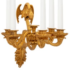 Coppia di lampade neoclassiche francesi del XIX secolo in stile ormolano