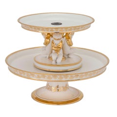 Pair of French 19th Century Neoclassical Style Two-Tiered Presenters