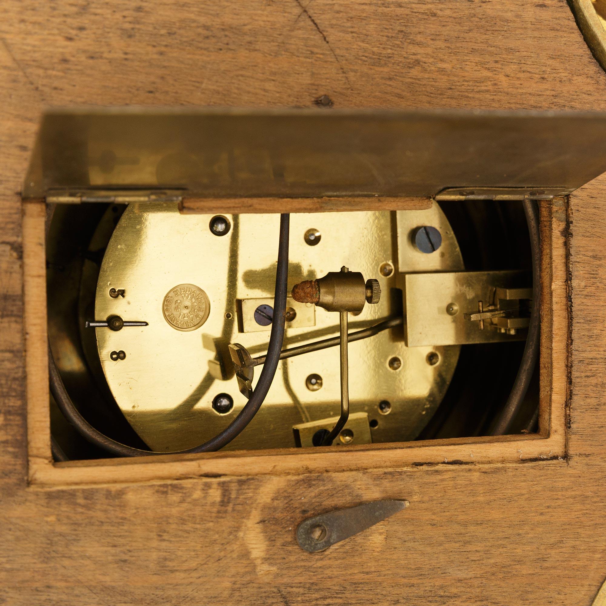 pair of French 19th century Ormolu clock and barometer, signed by Colin, Paris For Sale 4