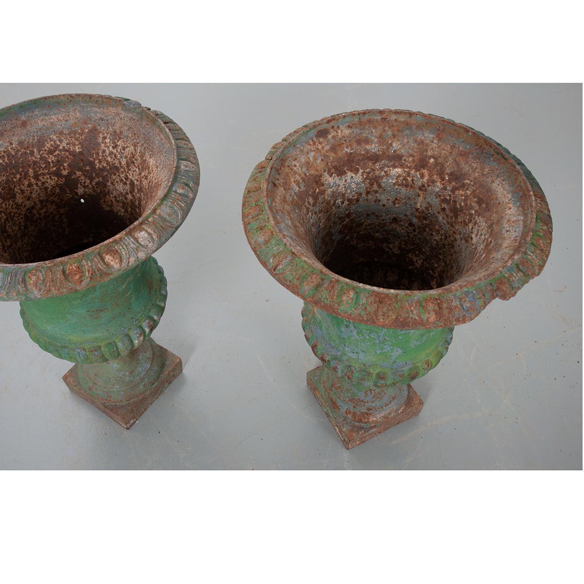 Pair of French 19th Century Painted Cast Iron Urns at 1stDibs how to