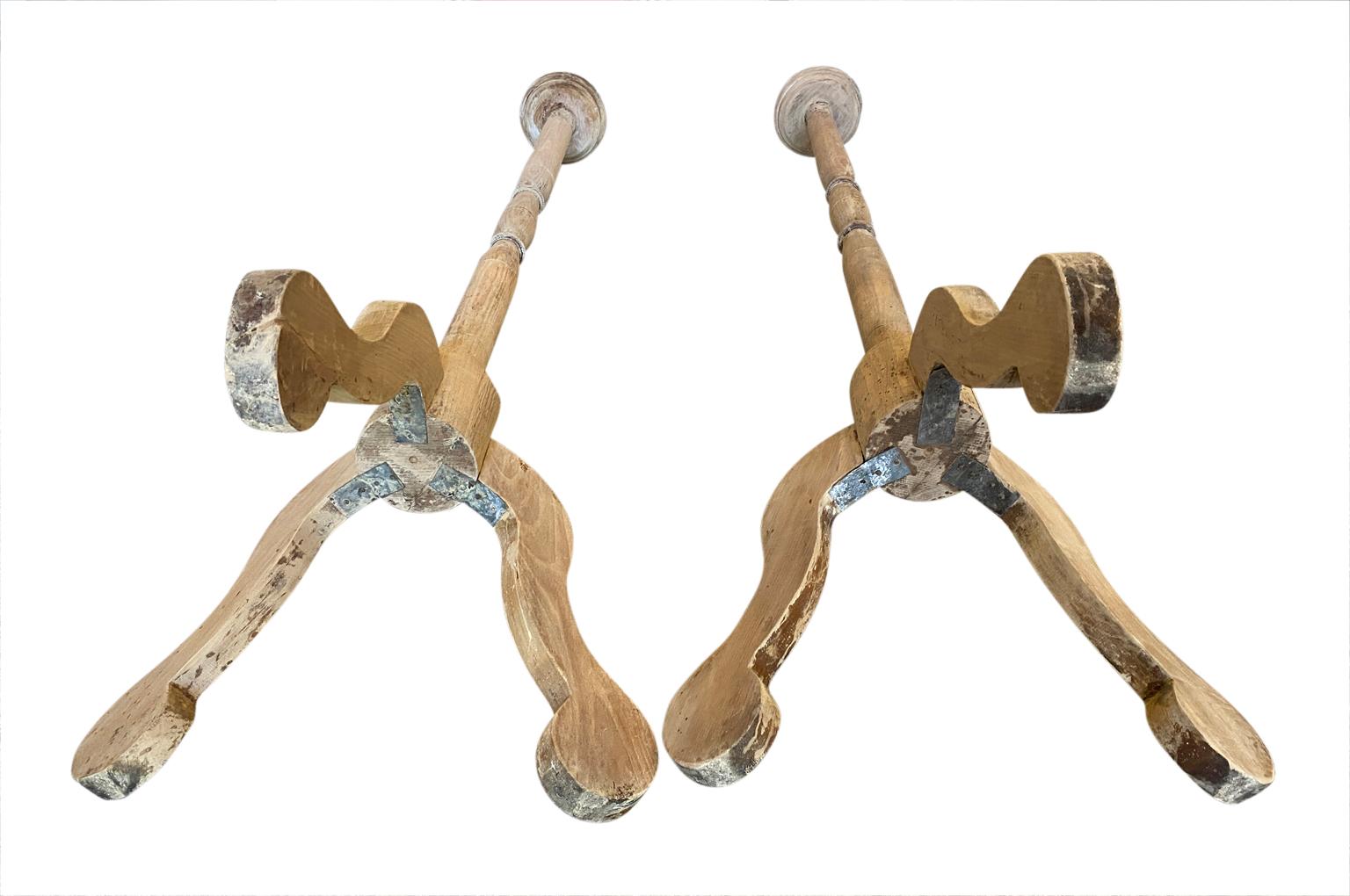 Pair Of French 19th Century Pique Cierges For Sale 8