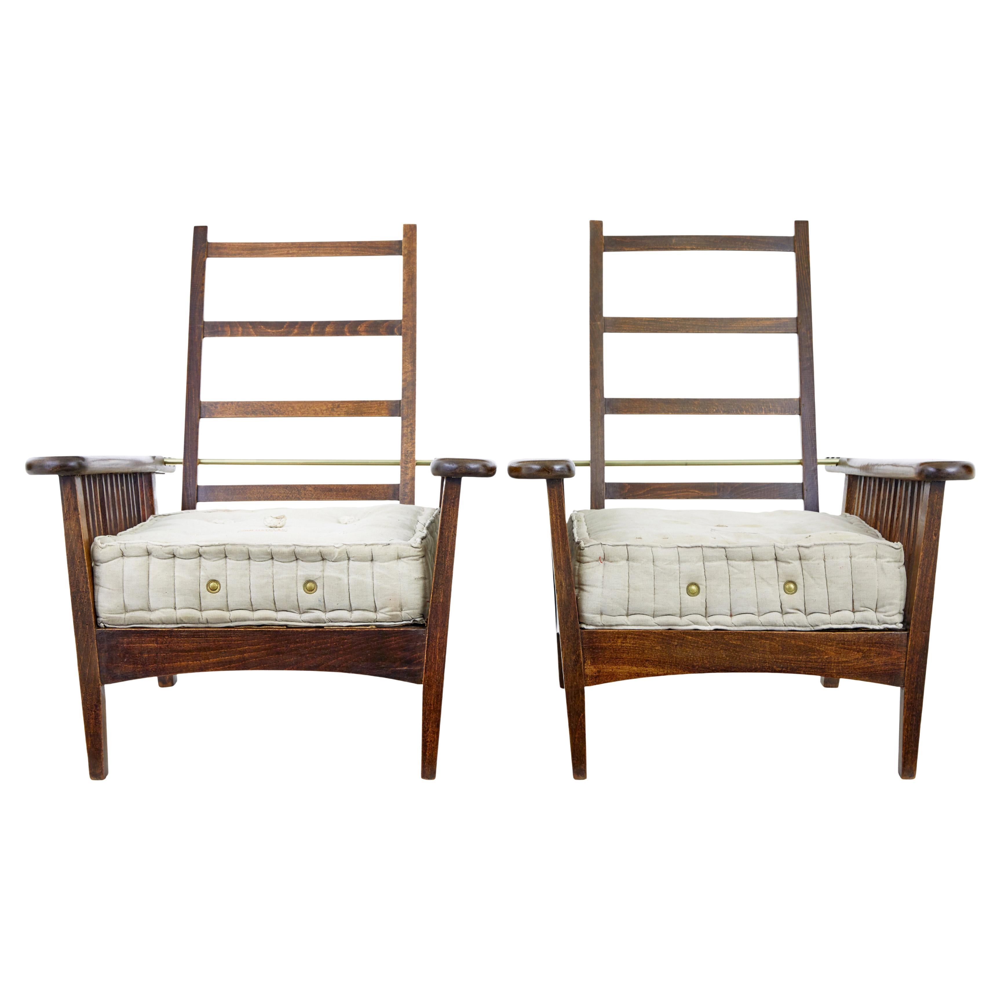 Pair of french 19th century plantation armchairs For Sale