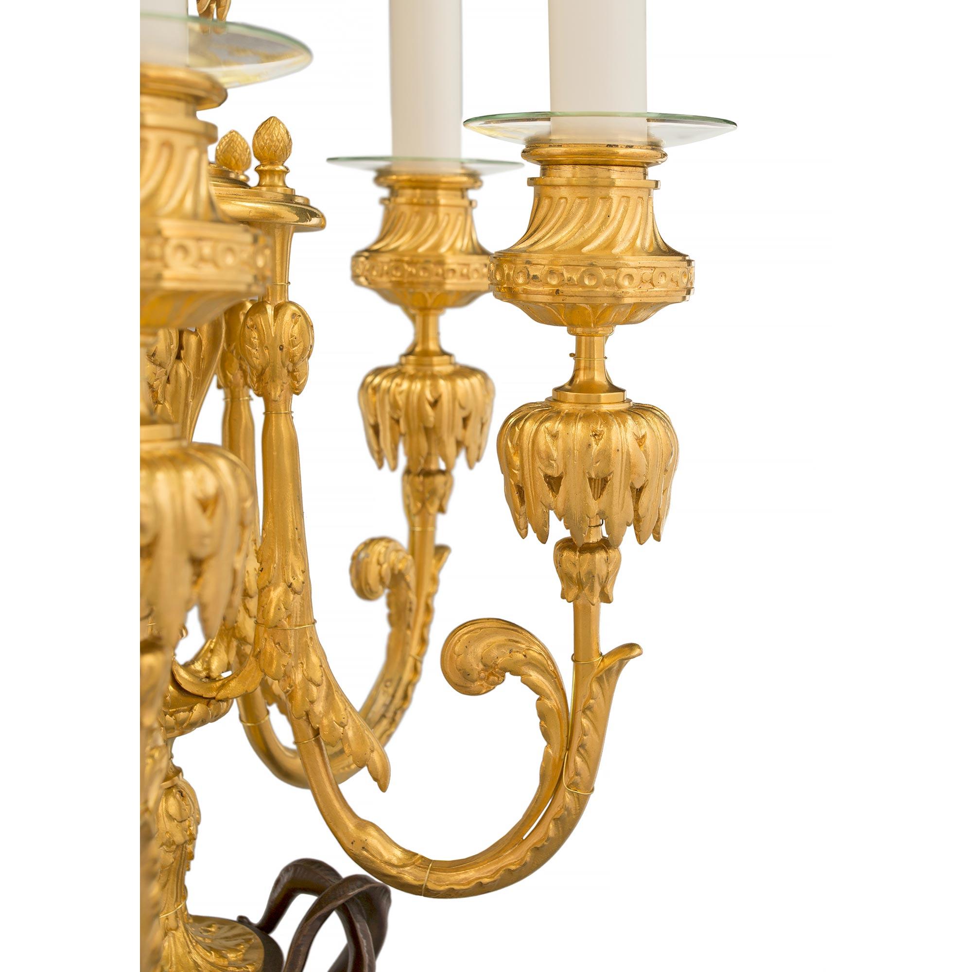 Pair of French 19th Century Renaissance Style Bronze Lamps, Signed Barbedienne For Sale 1