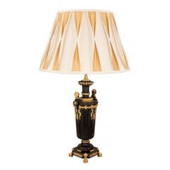 Pair of French 19th Century Renaissance Style Patinated Bronze and Ormolu Lamps