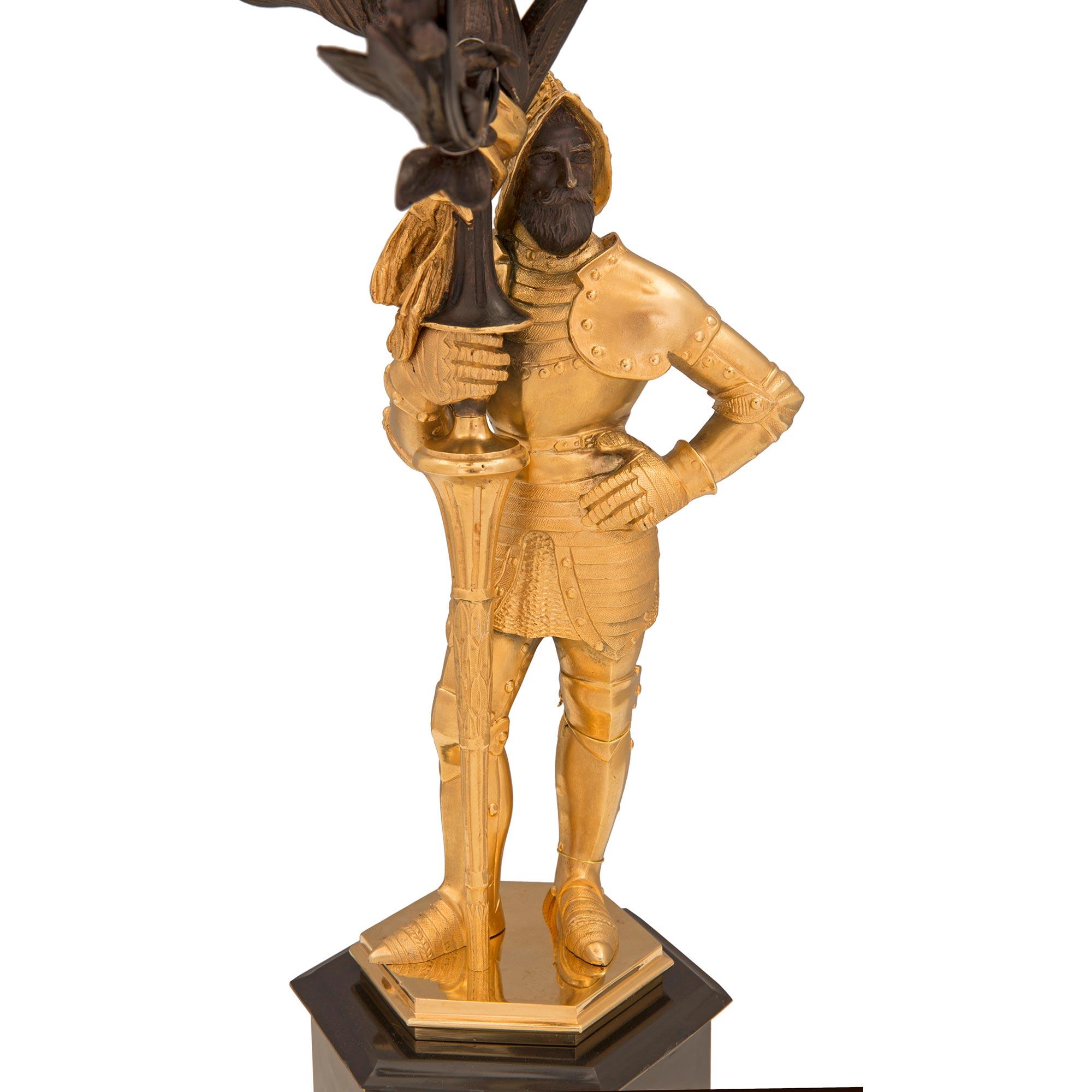 Pareja de lámparas candelabro francesas del siglo XIX Restauration St. en Bueno estado para la venta en West Palm Beach, FL