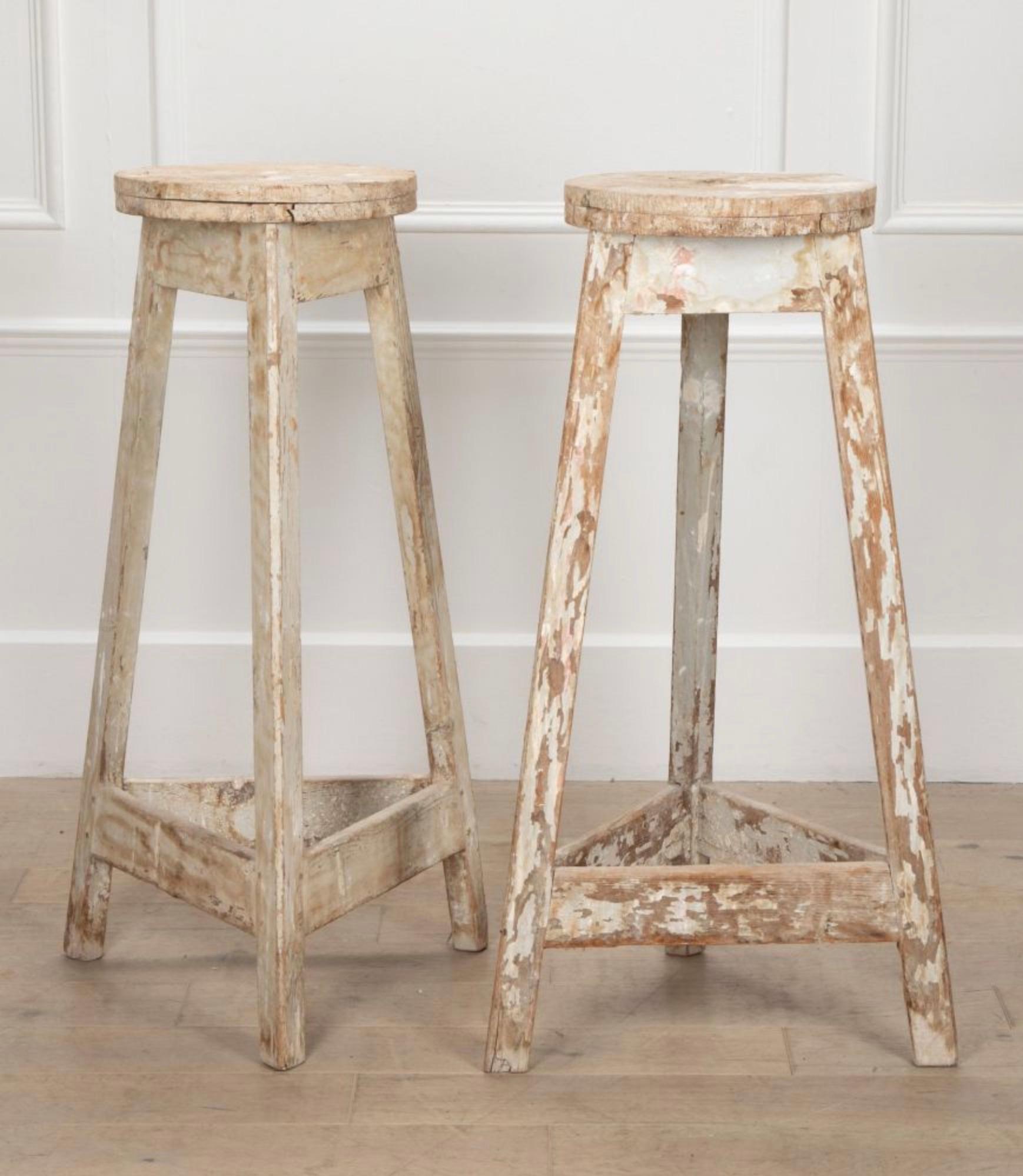 Pine Pair of French 19th Century Sculptors Stands For Sale