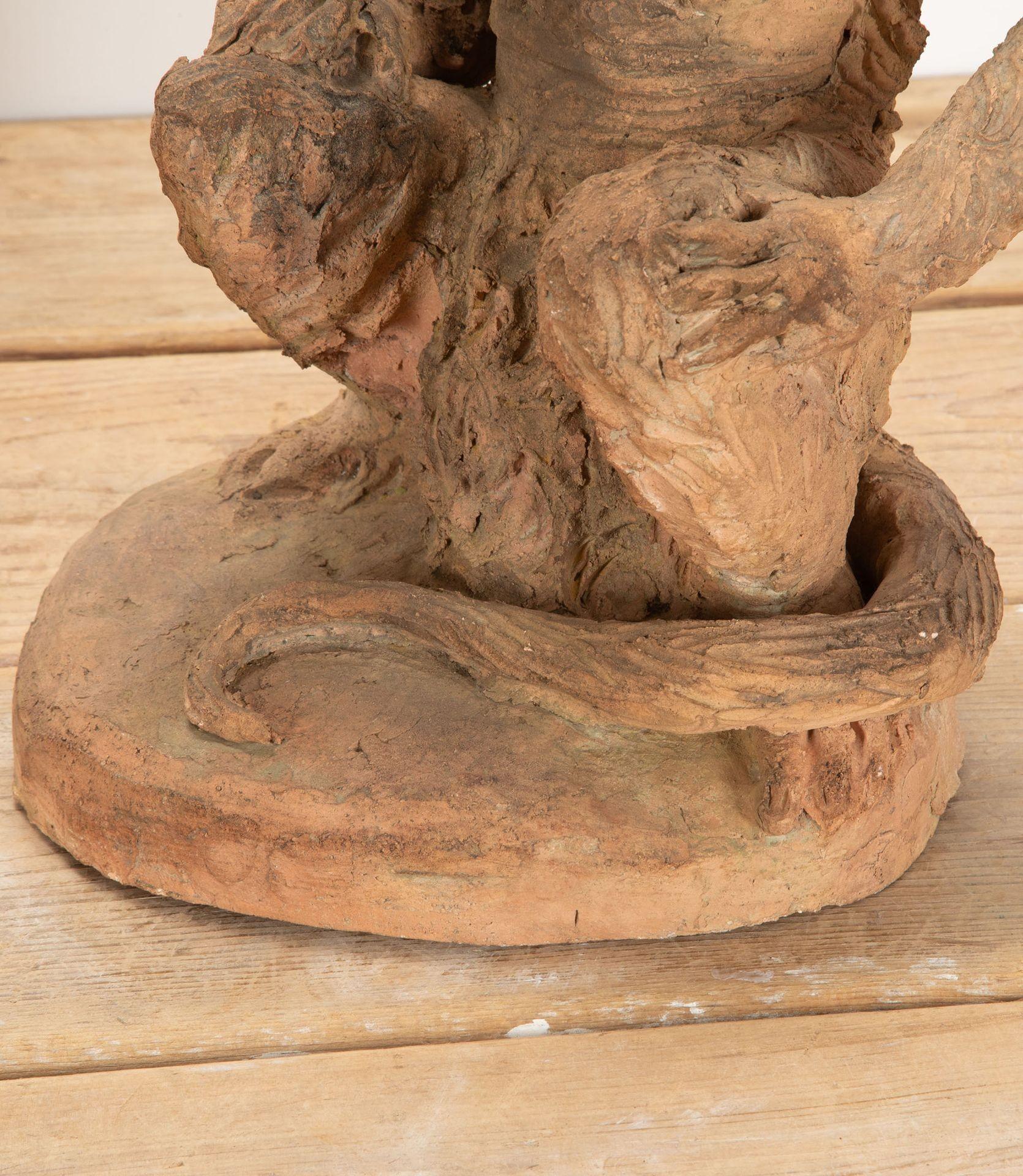 Pareja de monos franceses de terracota del siglo XIX Fines del siglo XIX en venta