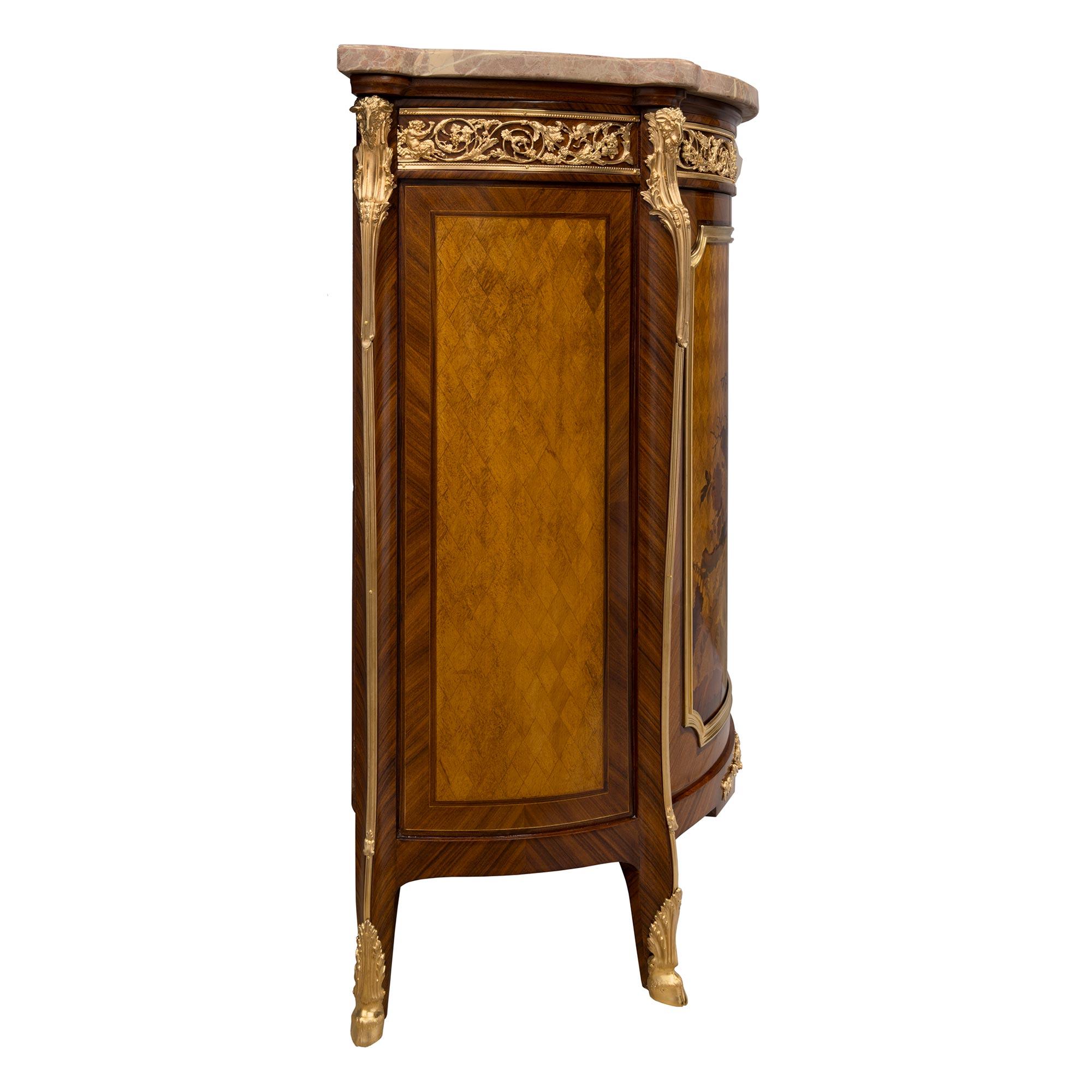 Pair of French 19th Century Transitional Style Tulipwood and Kingwood Cabinets For Sale 2