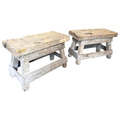 Antique Pair of French 19th Century Work Tables