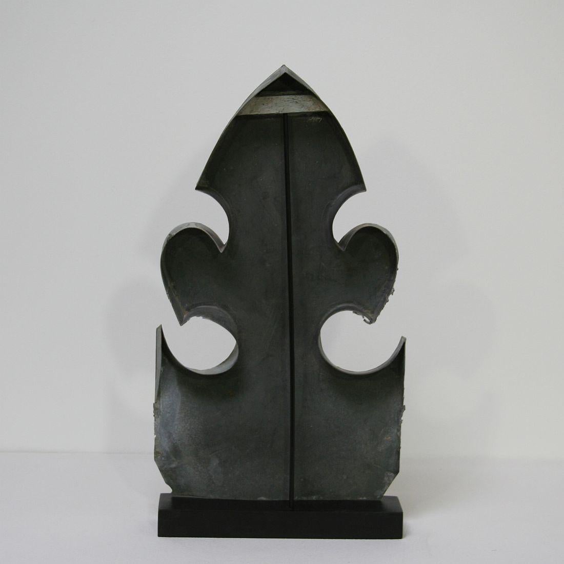 Pair of French 19th Century Zinc Roof Finials 2