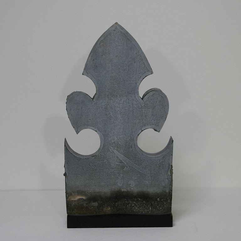Pair of French 19th Century Zinc Roof Finials at 1stDibs