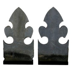 Pair of French 19th Century Zinc Roof Finials