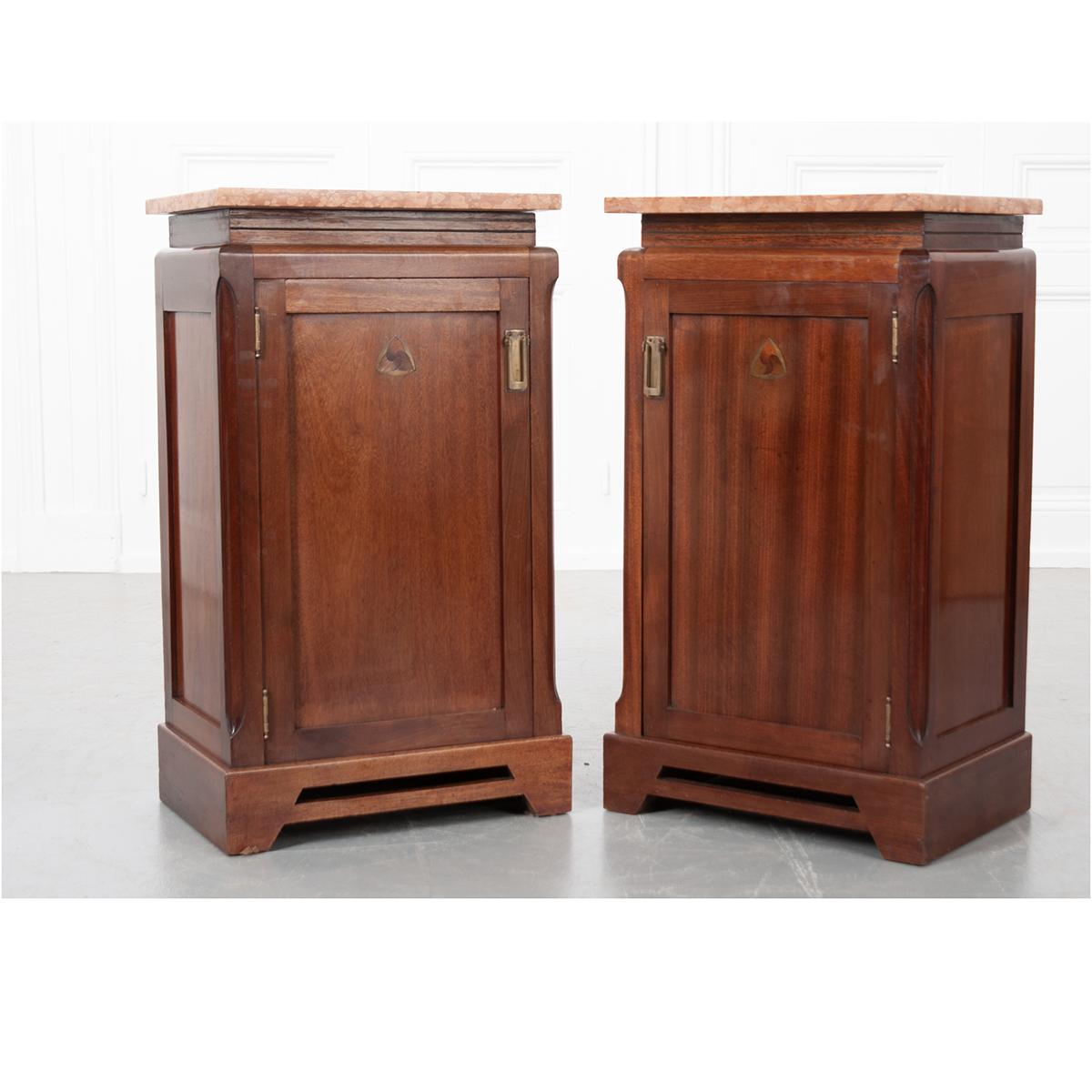Pair of French 20th Century Art Deco Bedside Cabinets 6