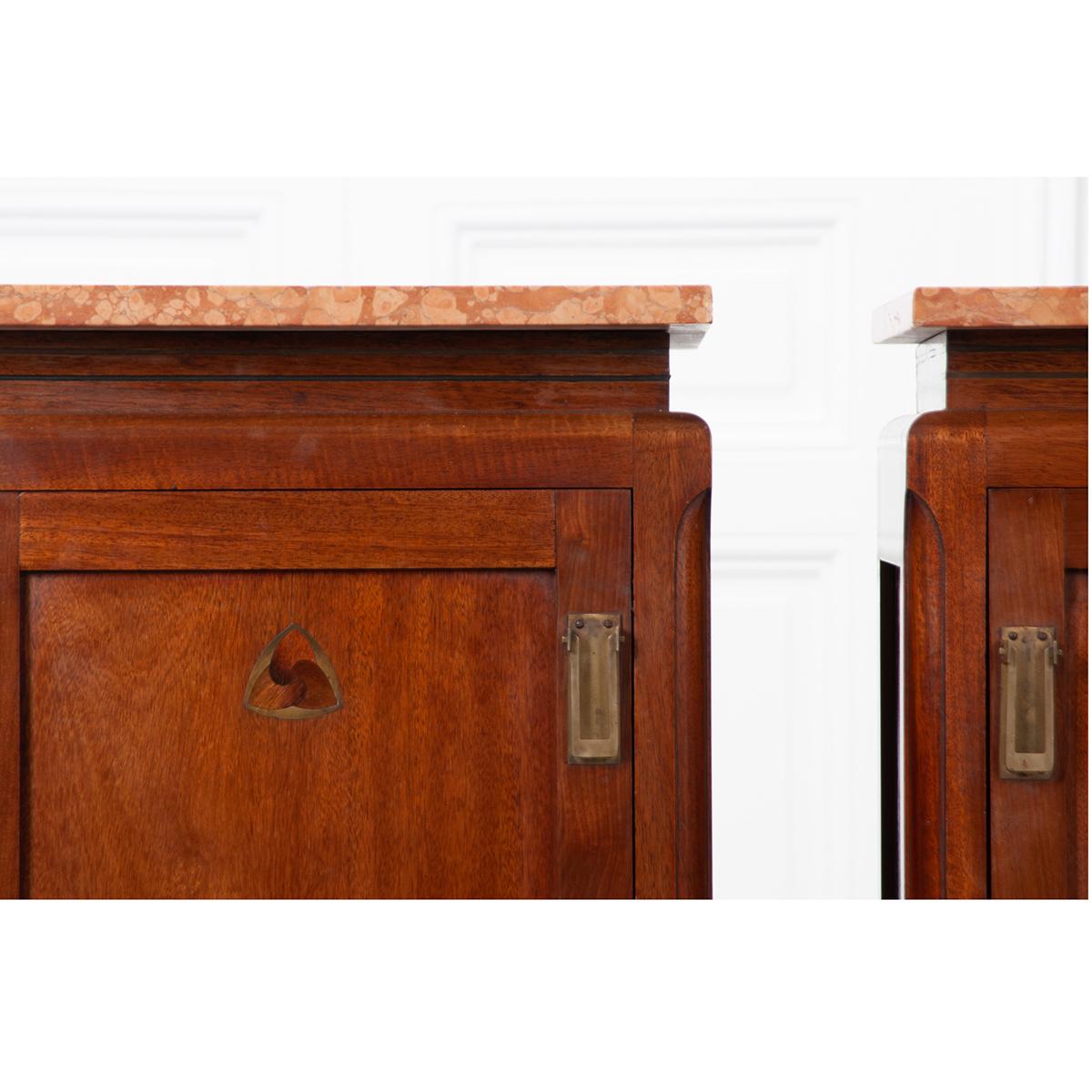 Pair of French 20th Century Art Deco Bedside Cabinets 4