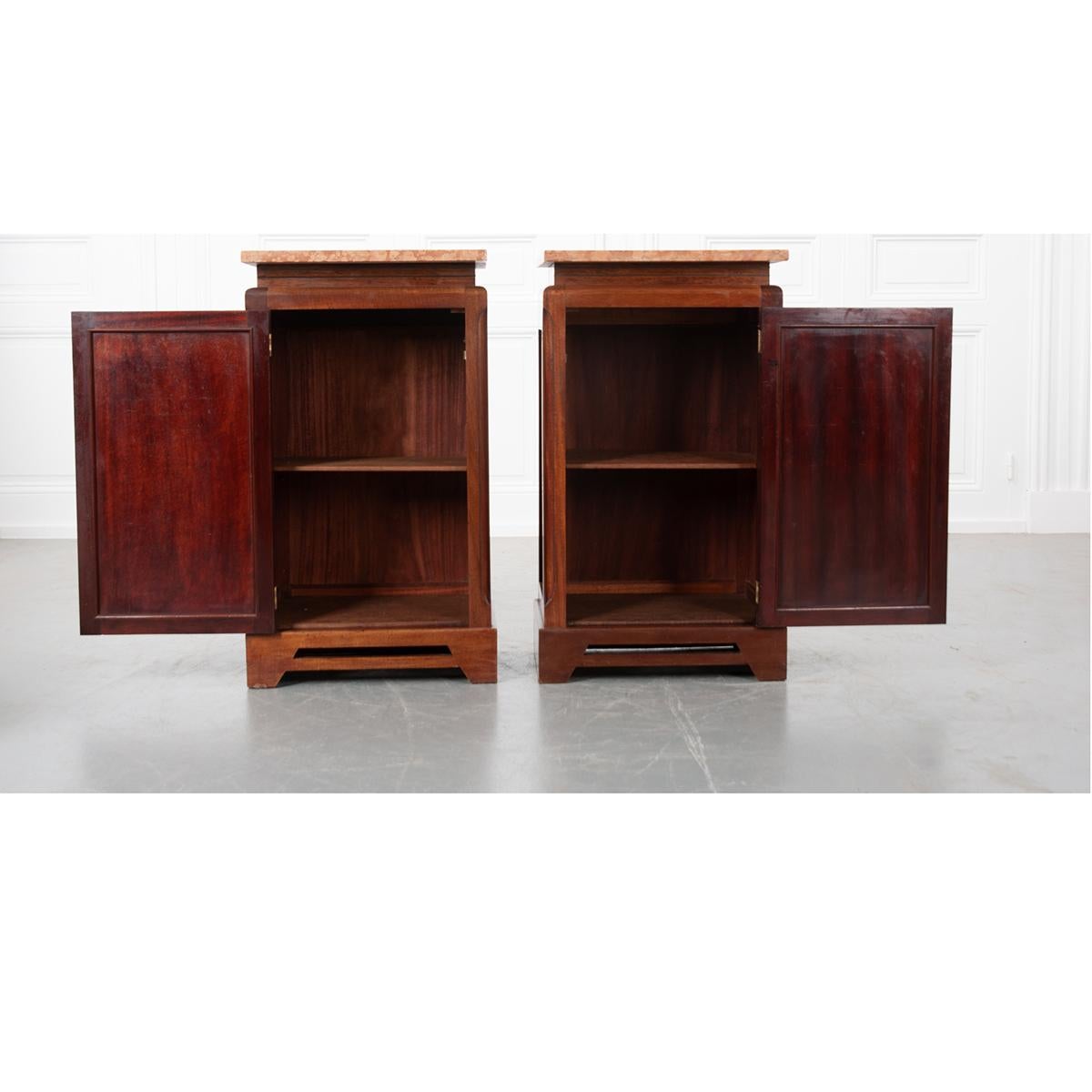 Pair of French 20th Century Art Deco Bedside Cabinets 5