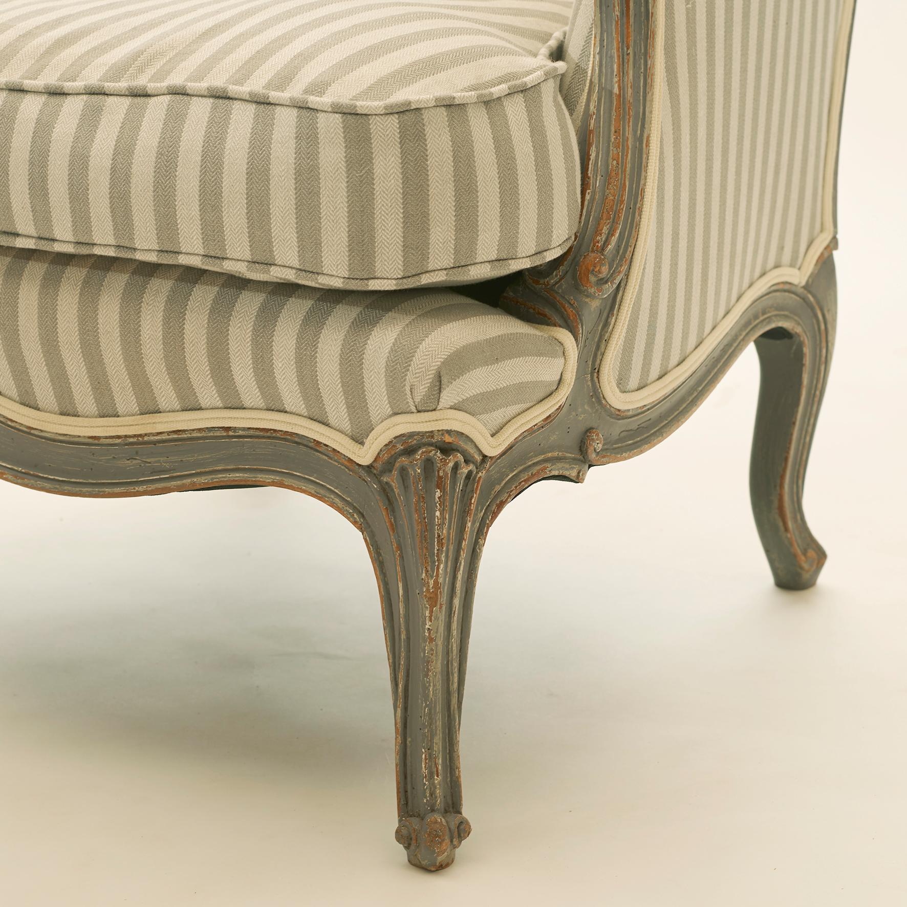 Rococo Pair of French 20th Century Bergère Chairs