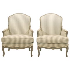 Pair of French 20th Century Bergère Chairs