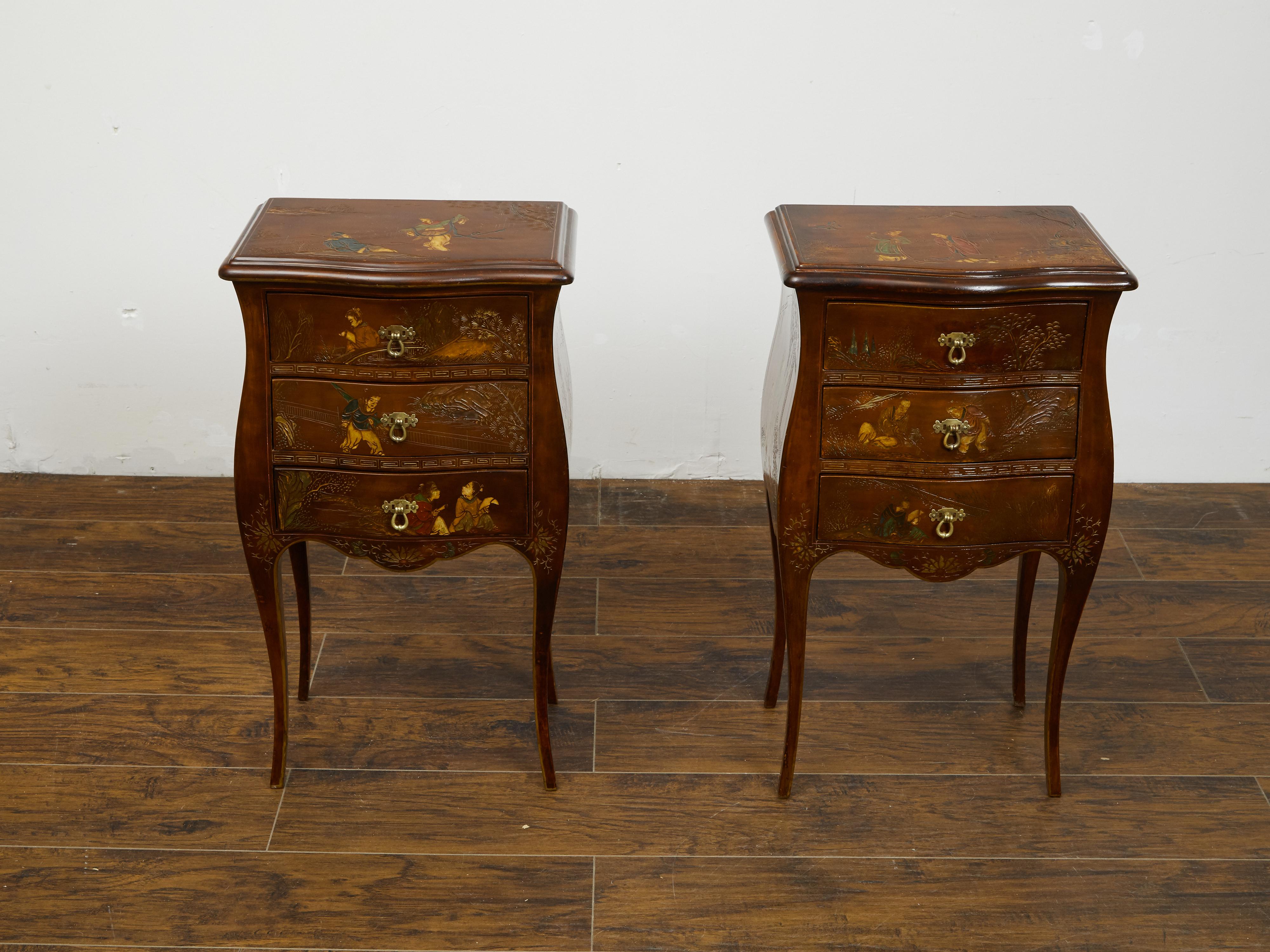 chinoiserie bedside table