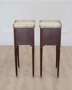 Pair of French 20th Century Louis XVI Style Bedside Tables