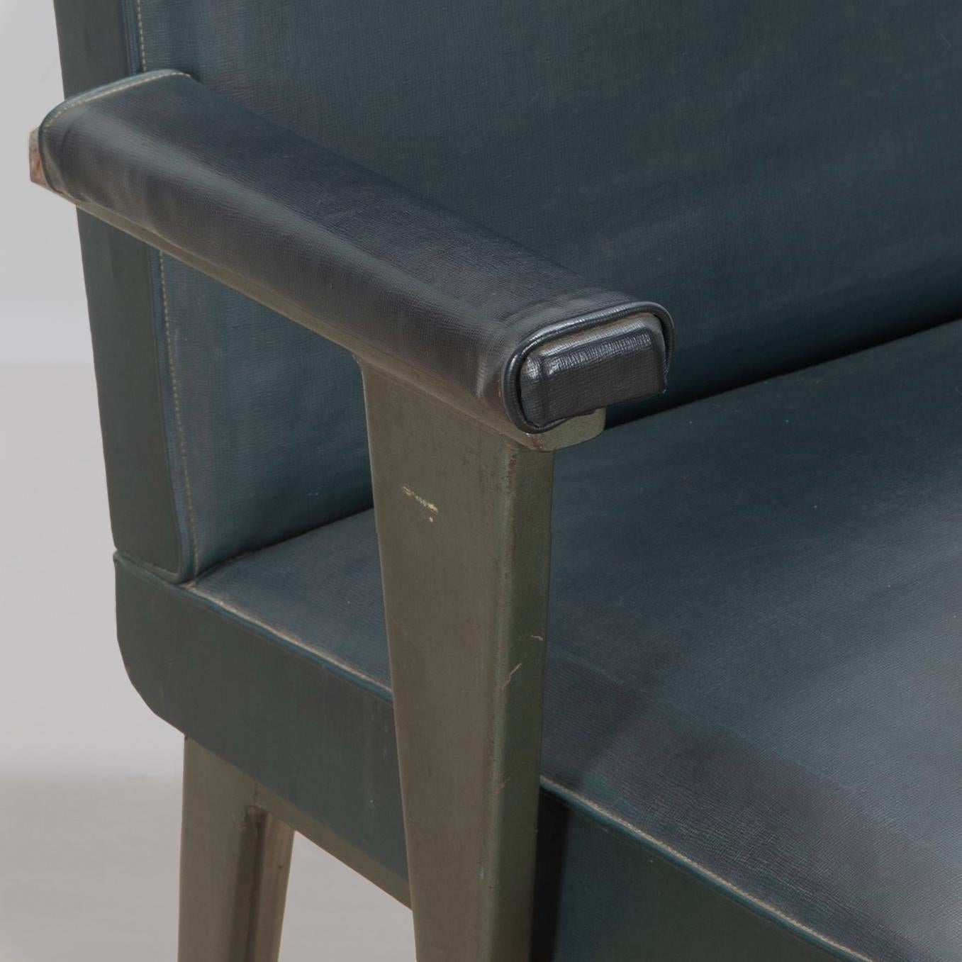 Metal Pair of French 20th Century Maison Dominique Chairs For Sale