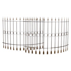 Pair of French 20th Century Metal Ballustrades