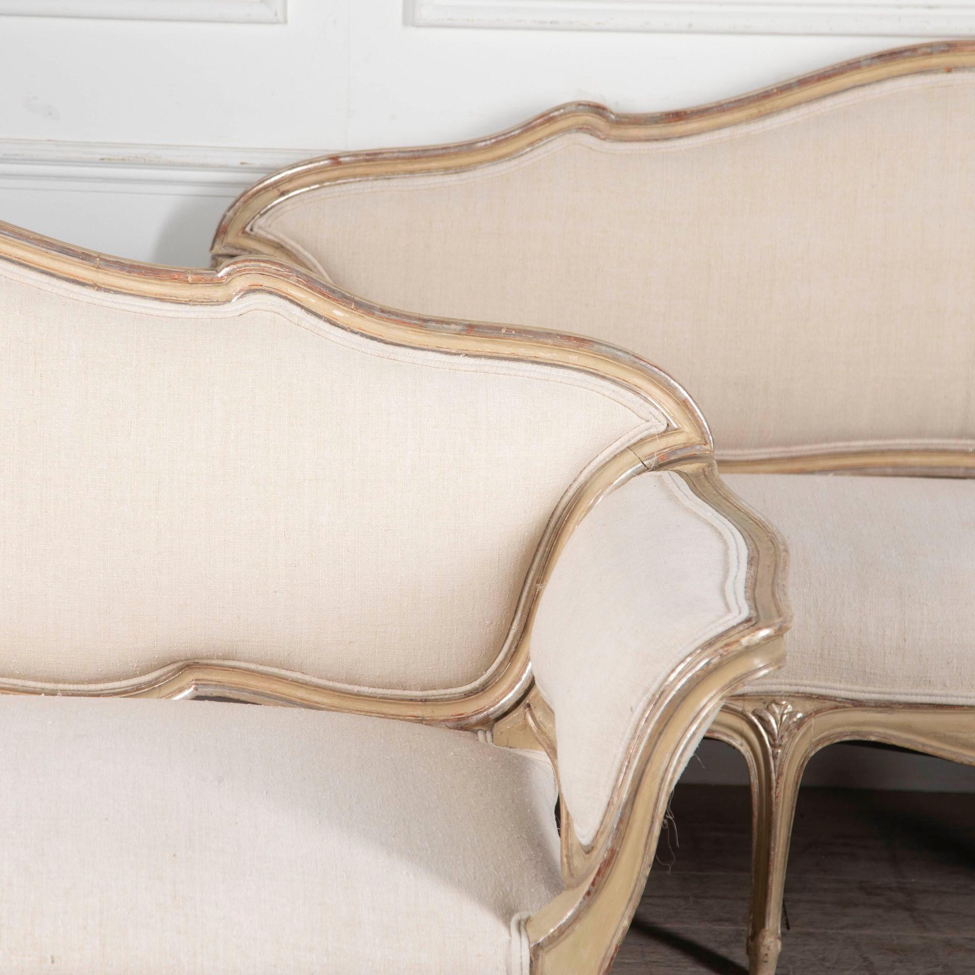 Pair of French 20th Century Sofas For Sale 5