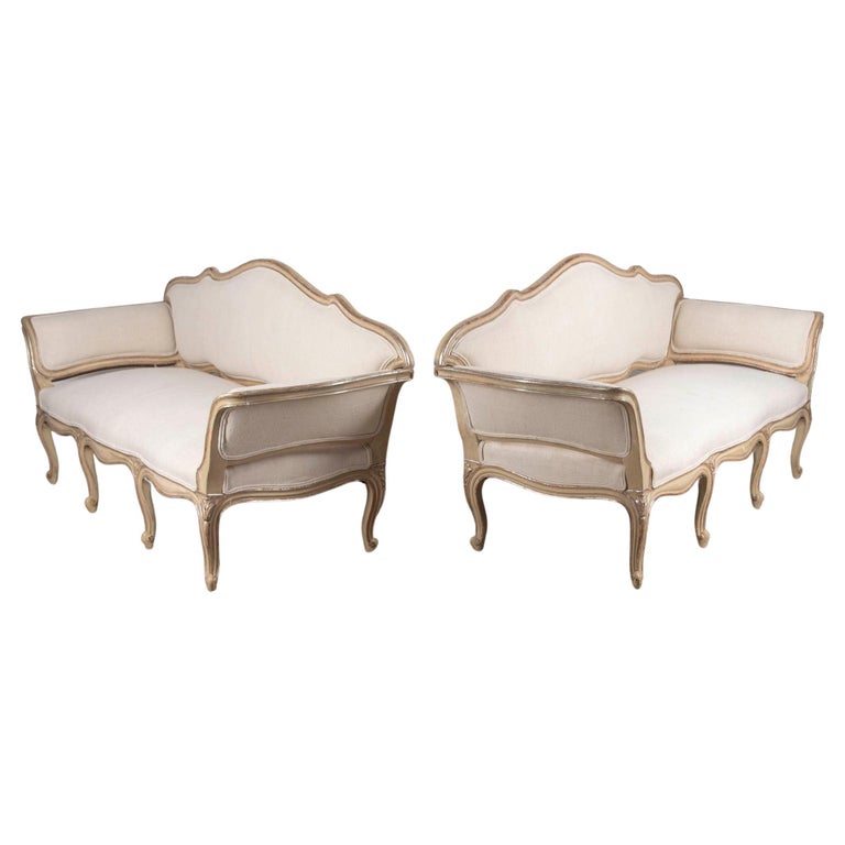 Pair Of French 20th Century Sofas For
