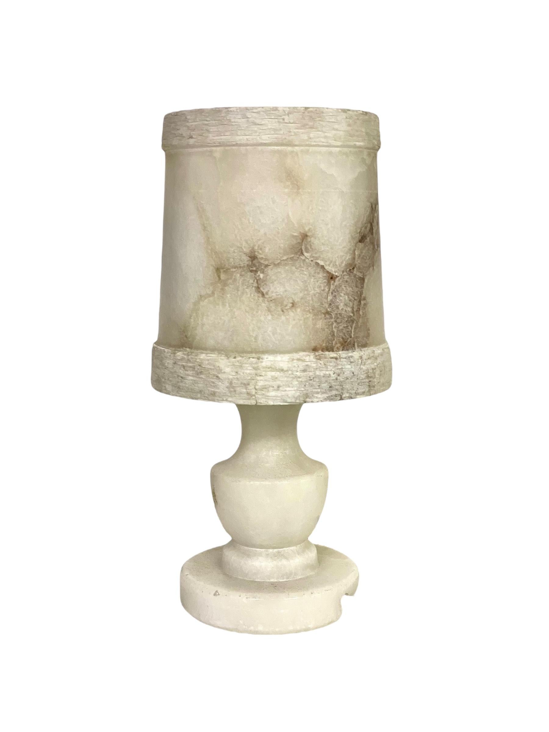 Pair of French Alabaster Table Lamps, Circa 1890 For Sale 13