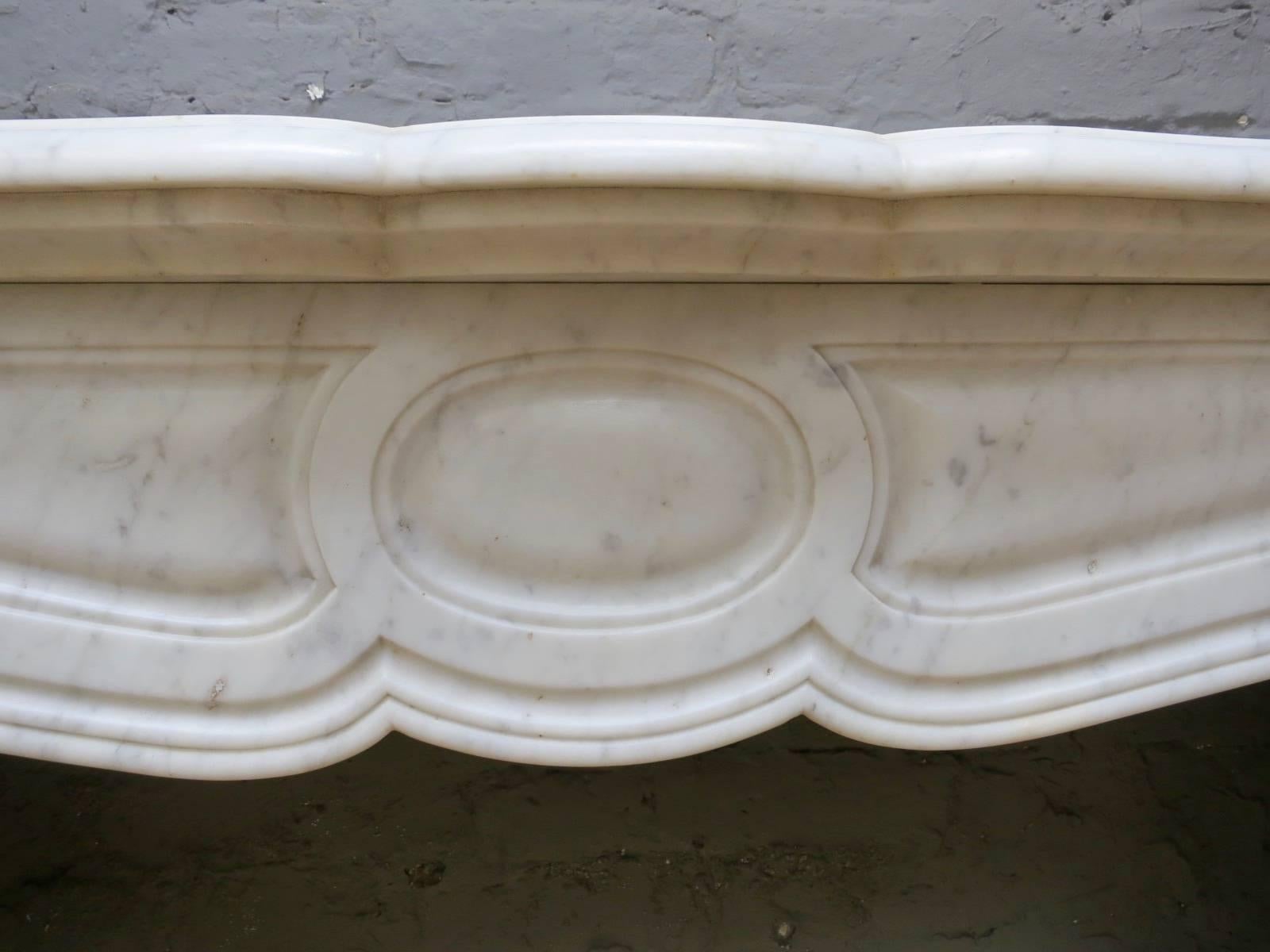 Mid-19th Century Pair of French Antique 18th Century Style Fireplace Mantels