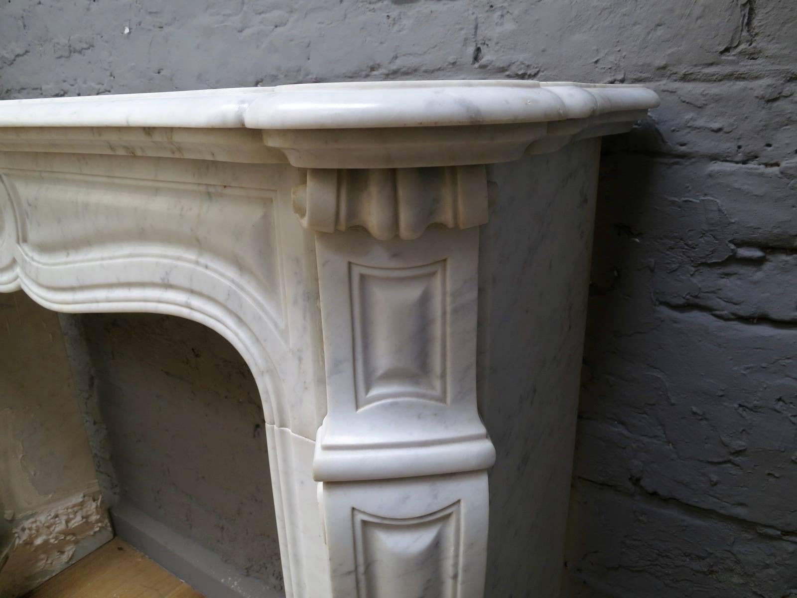 Pair of French Antique 18th Century Style Fireplace Mantels 1
