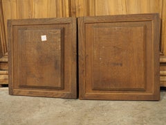 Pair of French Antique Black Forest Panels in Carved Oak, Late 19th Century