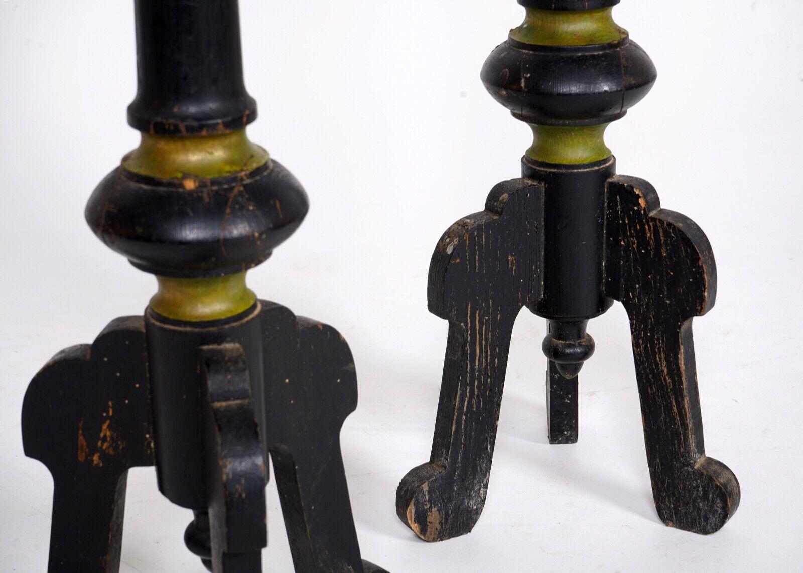 Pair of French Antique Candle Sticks 1