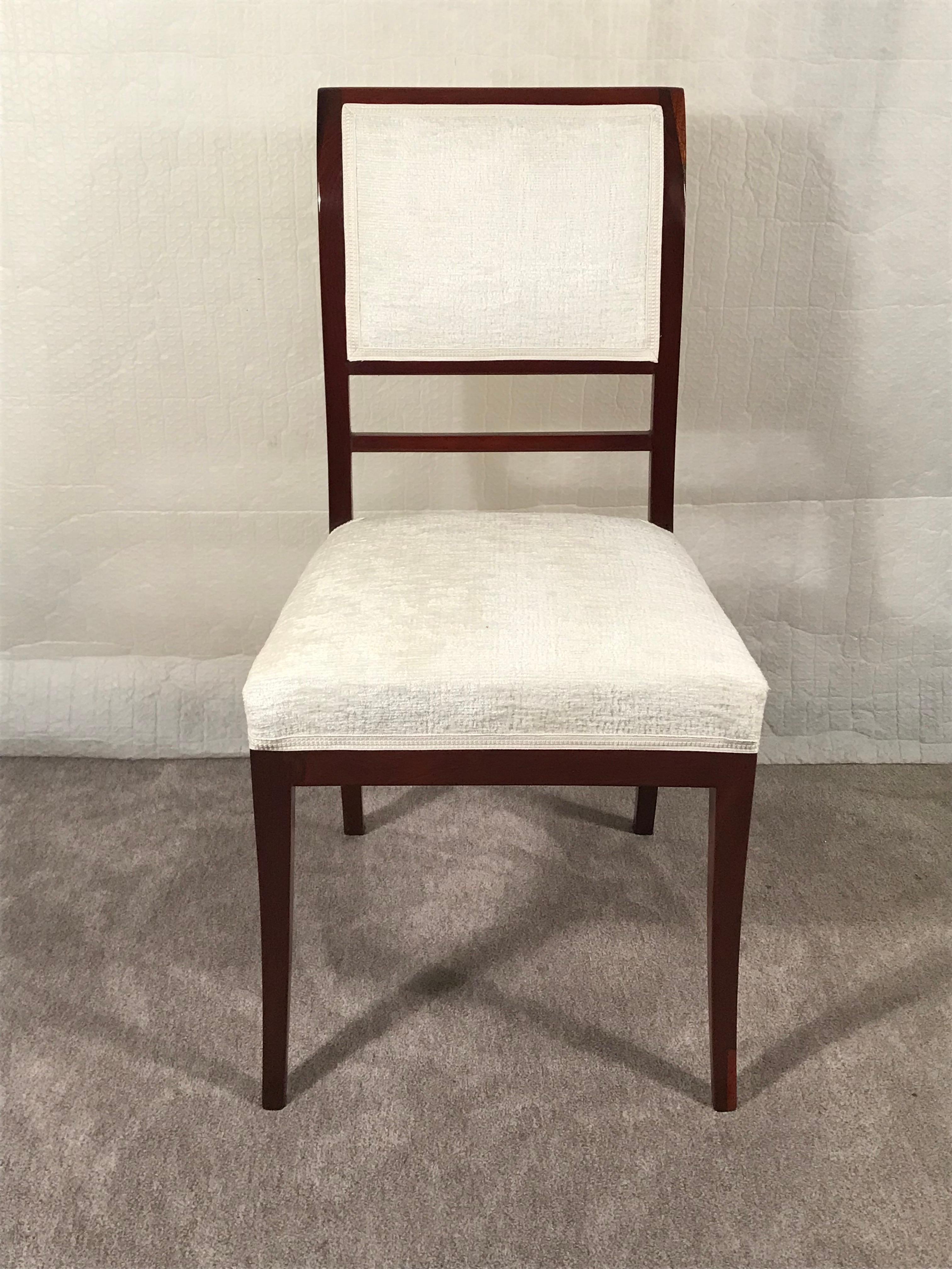Veneer Pair of French Antique Chairs, 1830 For Sale