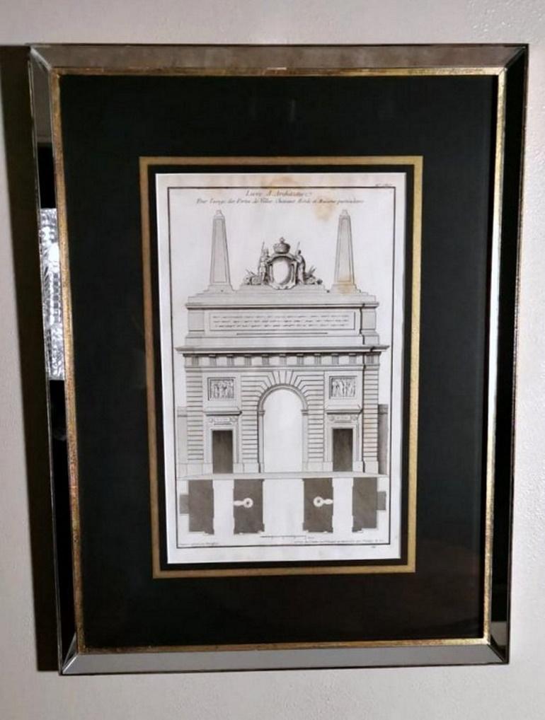 Other Pair of French Architecture Prints by J.F. Neufforge