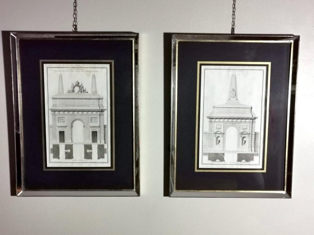 Pair of French Architecture Prints by J.F. Neufforge 2