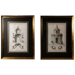 Pair of French Architecture Prints by J.F. Neufforge